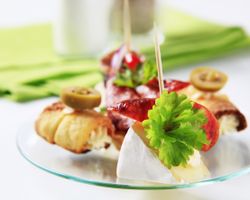 plate of assorted hors d'oeuvres